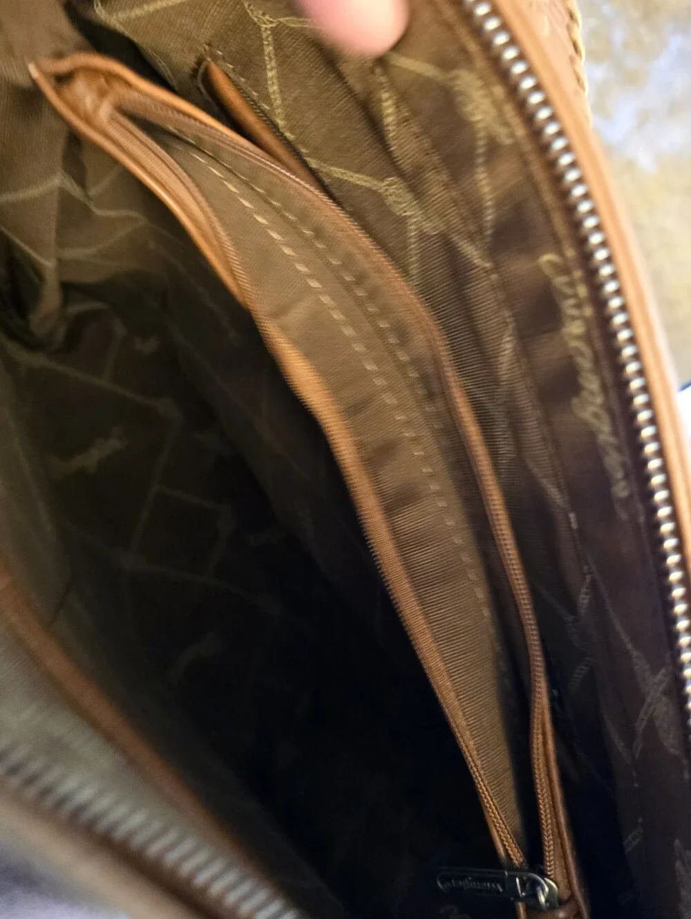 Wrangler Floral Tooled Fringe Tote - Brown & Tan